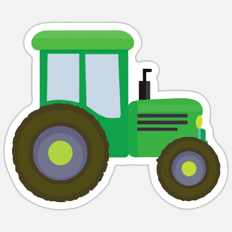 Traktor Kinder Geschenkidee Sticker Größe S (10 x 10 cm)