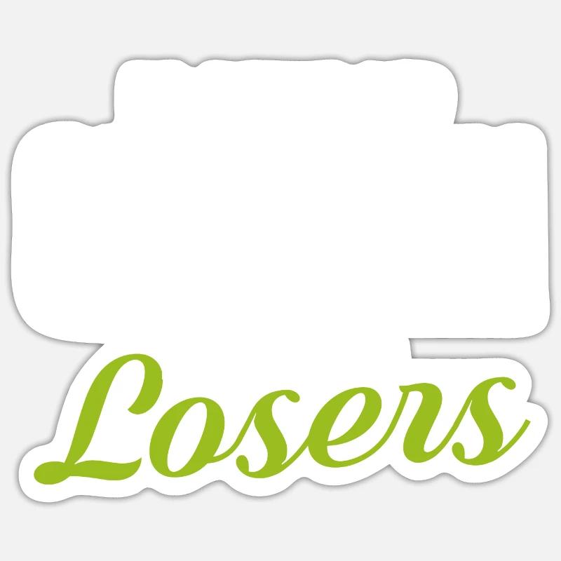 manger du poulet est pour les perdants Design Sticker taille S (10 x 10 cm)