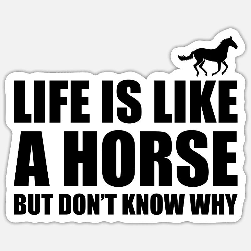 Tous les types de chevaux Sticker taille S (10 x 10 cm)