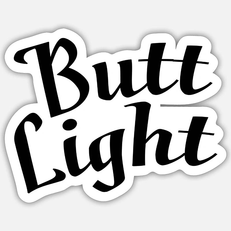 Butt light Sticker size S (10 x 10 cm)