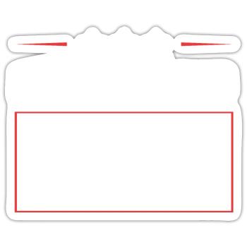 Equipe de musculation - Sticker taille S (10 x 10 cm) - blanc mat - Devant