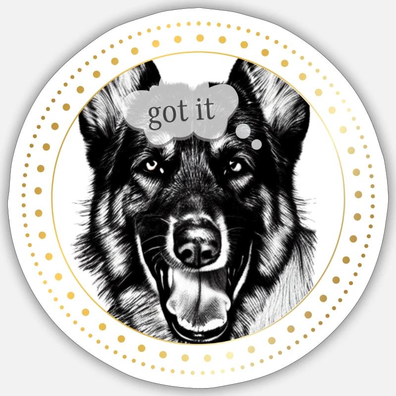 Gagnant - Sticker taille S (10 x 10 cm) - blanc mat
