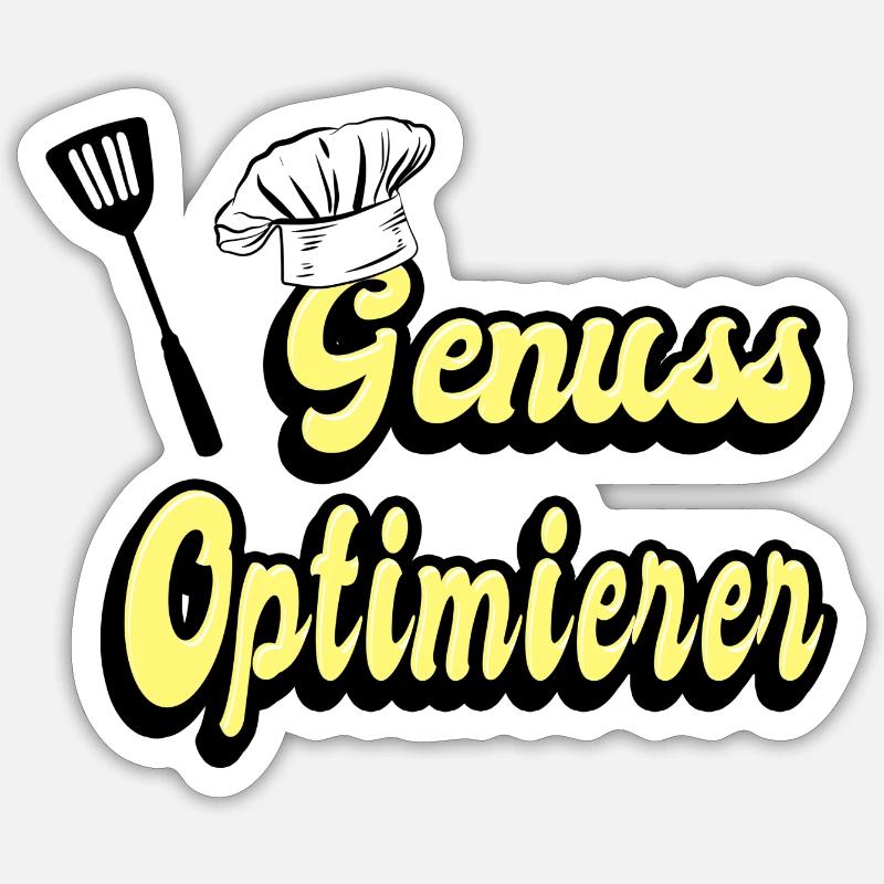 Genuss Optimierer Sticker Größe S (10 x 10 cm)