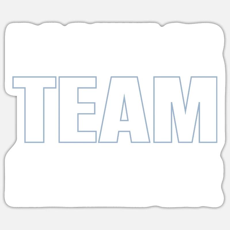 Bachelor Team - Sticker Größe S (10 x 10 cm) - Mattweiß