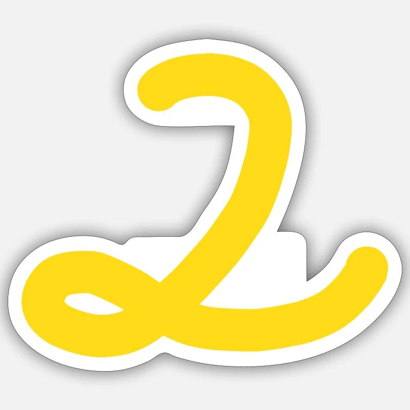 2 Number two number Sticker size S (10 x 10 cm)