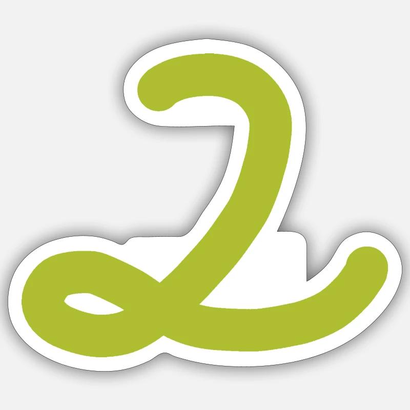 2 Number two number - Sticker size S (10 x 10 cm) - white matte