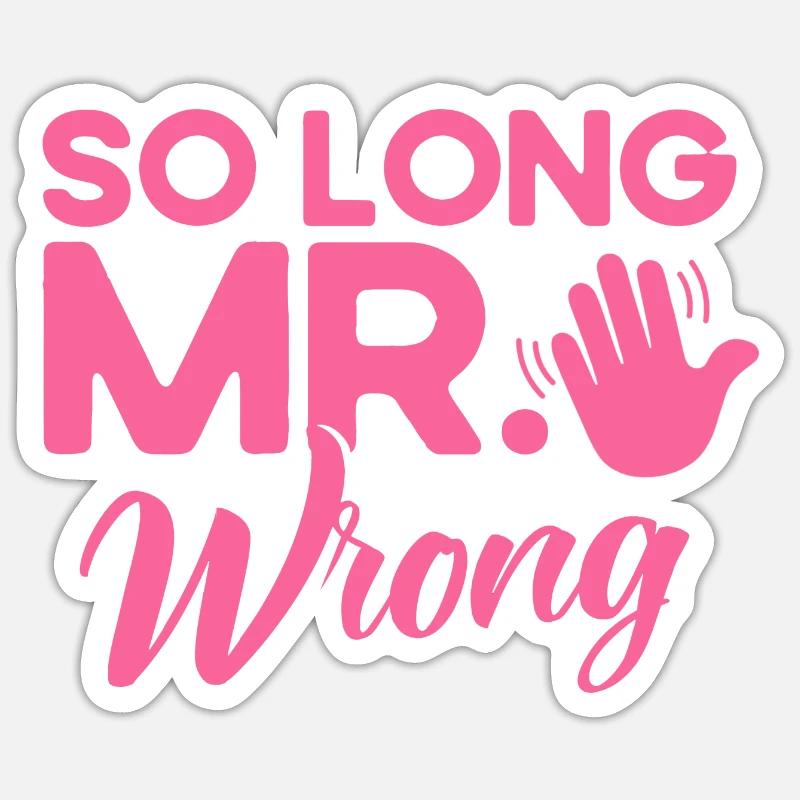 Divorce de l’ex-partenaire Dissolution du cadeau de mariage Sticker taille S (10 x 10 cm)