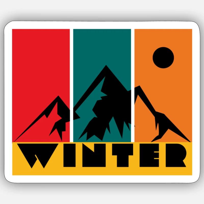 Winter Sticker Größe S (10 x 10 cm)