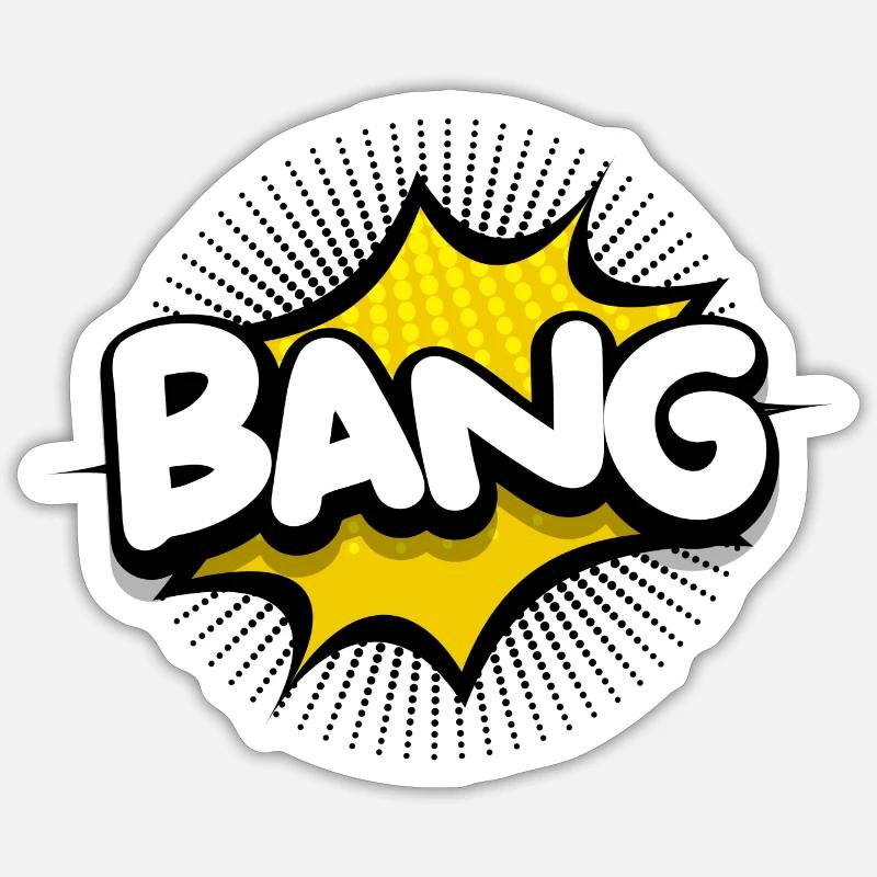 explosion, bang, boom Sticker taille S (10 x 10 cm)