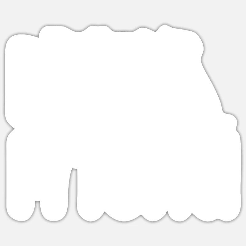 Ami chien - Sticker taille S (10 x 10 cm) - blanc mat