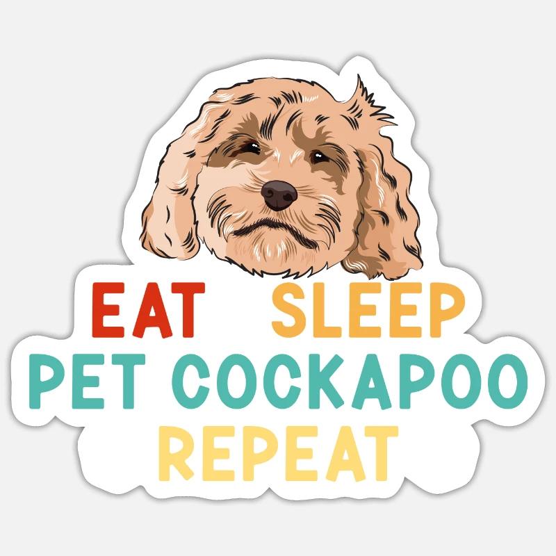 Cockapoo Dog Sticker size S (10 x 10 cm)