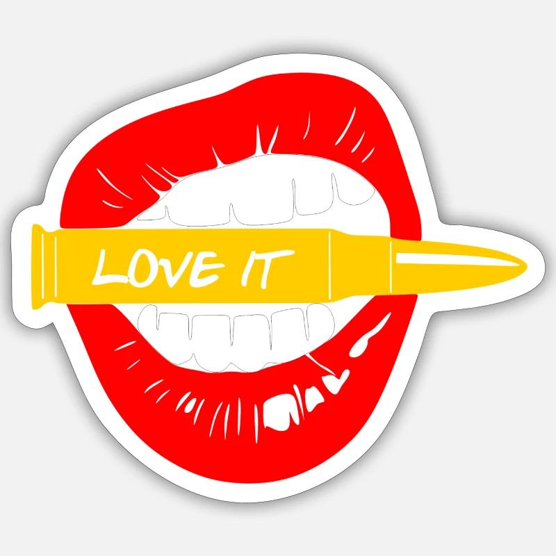 bouche Sticker taille S (10 x 10 cm)