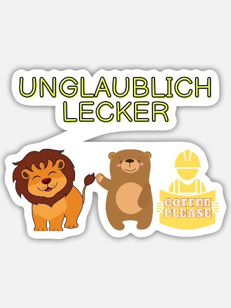 Intelligent - Sticker Größe S (10 x 10 cm) - Mattweiß