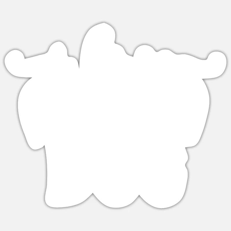 J’aime mon chien - Sticker taille S (10 x 10 cm) - blanc mat