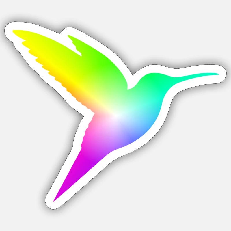 Gradient Bird Sticker size S (10 x 10 cm)