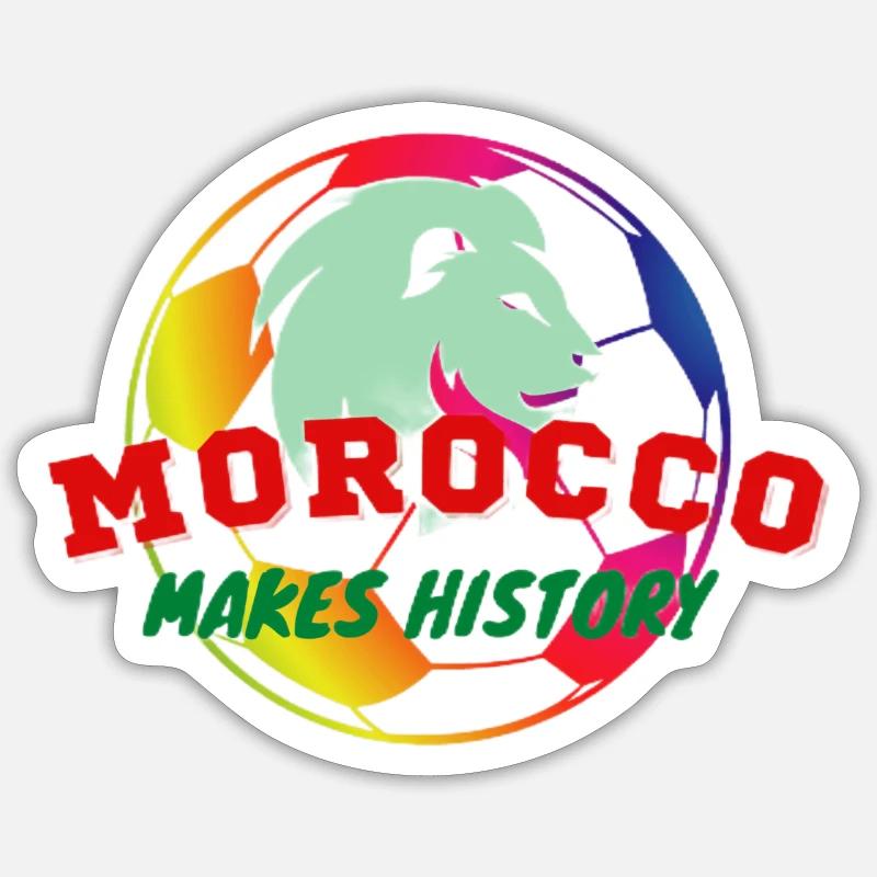 Morocco - Sticker size S (10 x 10 cm) - white matte