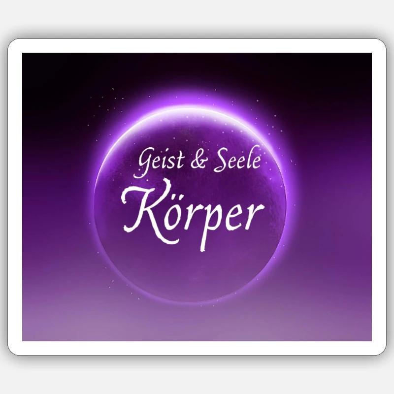 körper - Sticker Größe S (10 x 10 cm) - Mattweiß