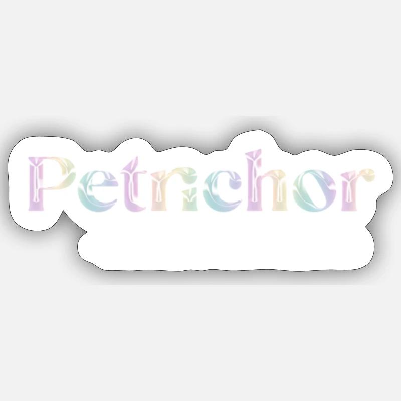 Rain - Sticker Größe S (10 x 10 cm) - Mattweiß