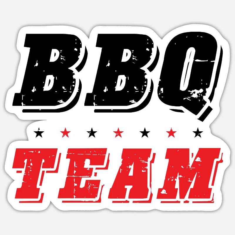 Équipe Bbq Sticker taille S (10 x 10 cm)