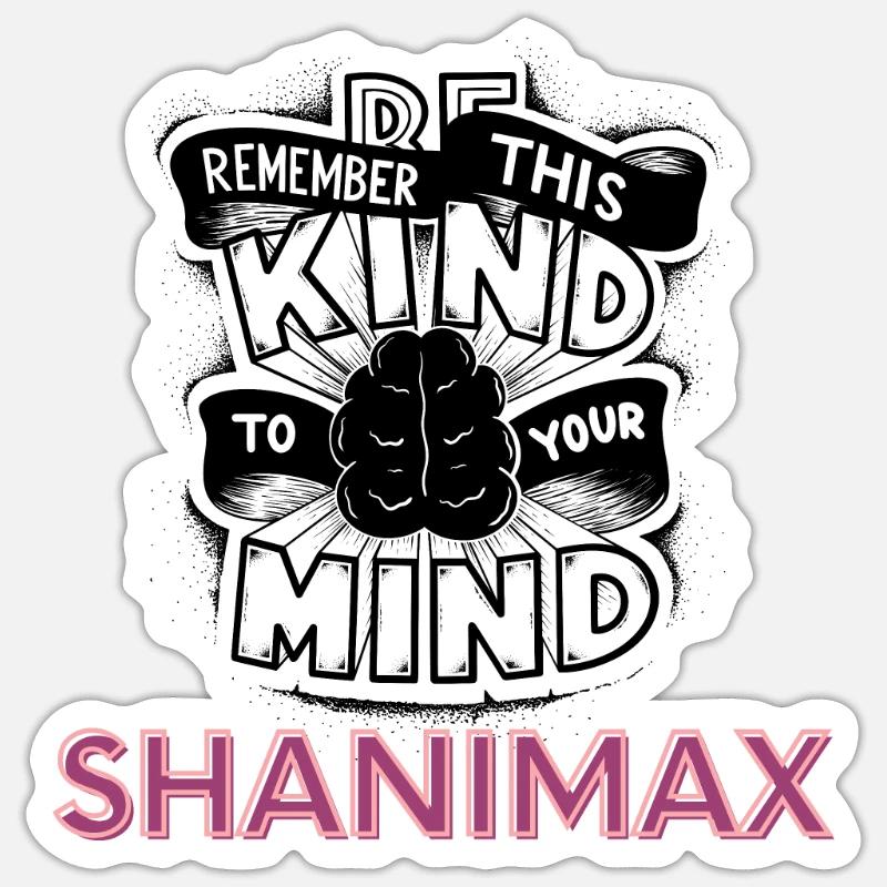 Clear Mind Reminder - Sticker Größe S (10 x 10 cm) - Mattweiß