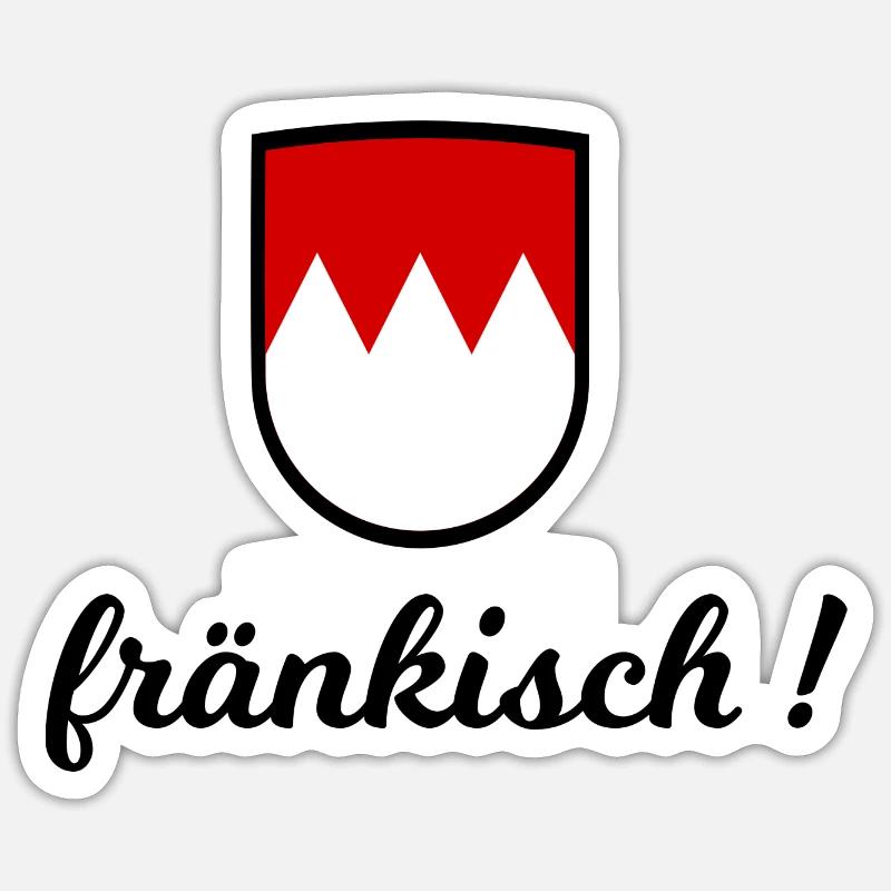 Franc - Sticker taille S (10 x 10 cm) - blanc mat