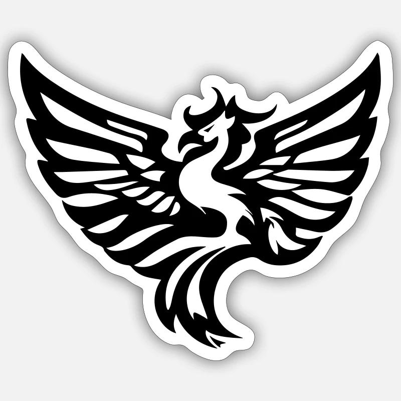 Phoenix 01 Sticker Größe S (10 x 10 cm)