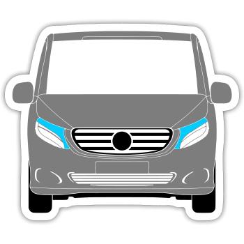Vito III - Sticker taille S (10 x 10 cm) - blanc mat - Devant