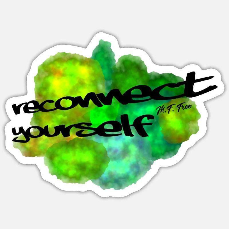 reconnect yourself Sticker Größe S (10 x 10 cm)