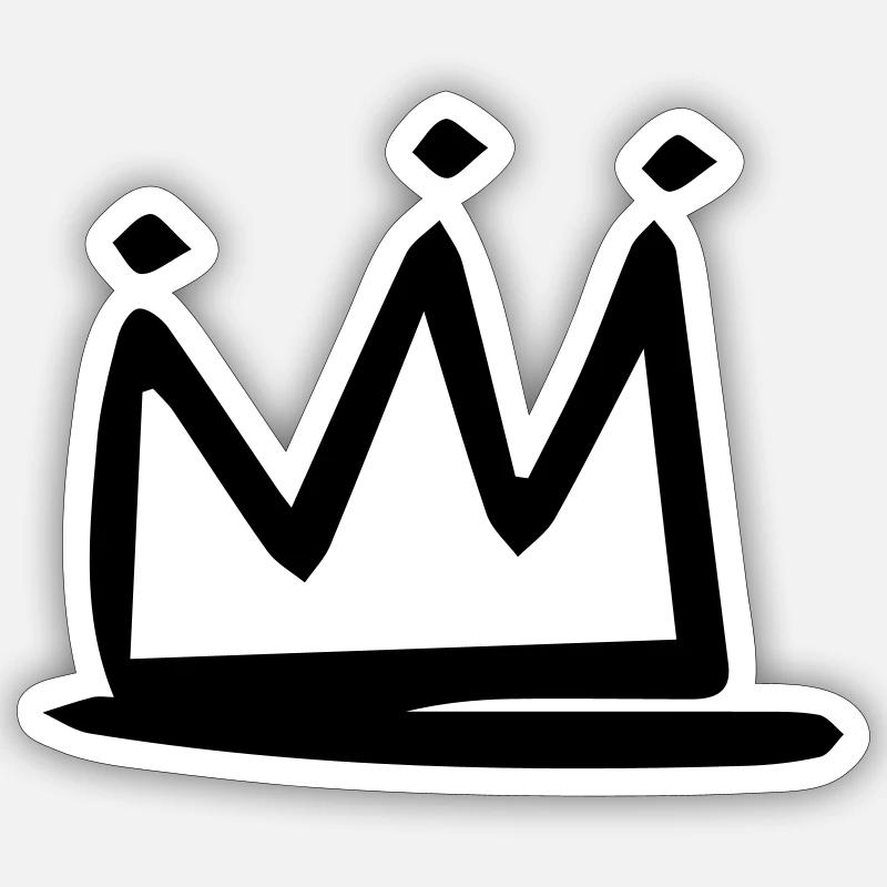 crown Sticker size S (10 x 10 cm)