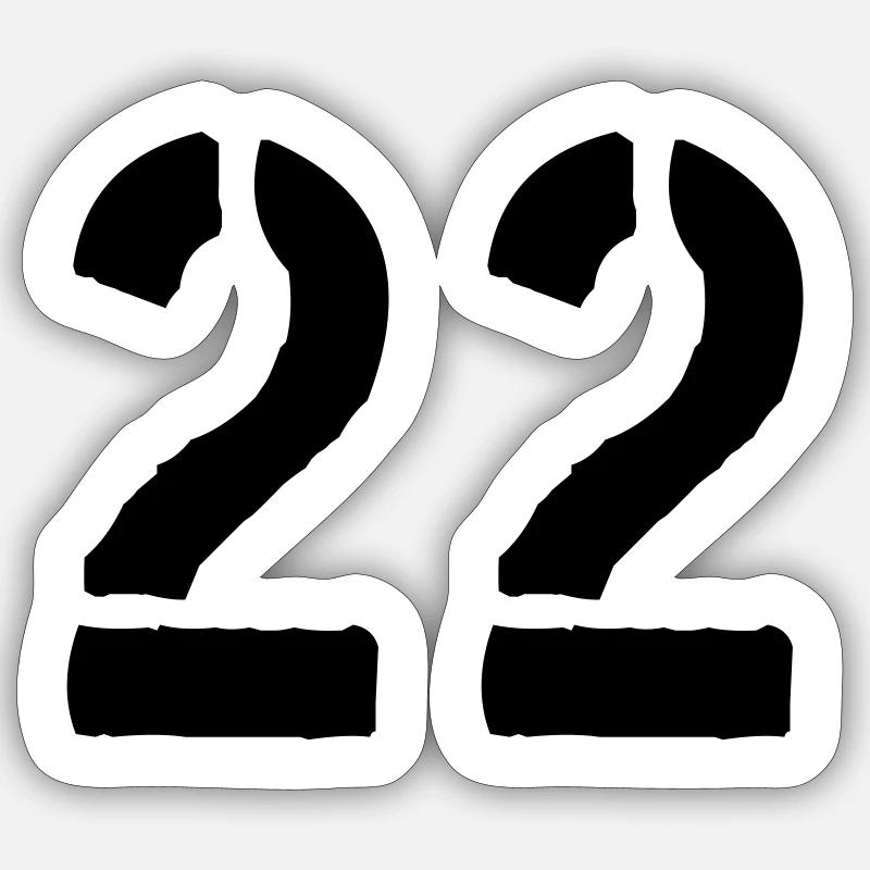 22 Sticker taille S (10 x 10 cm)