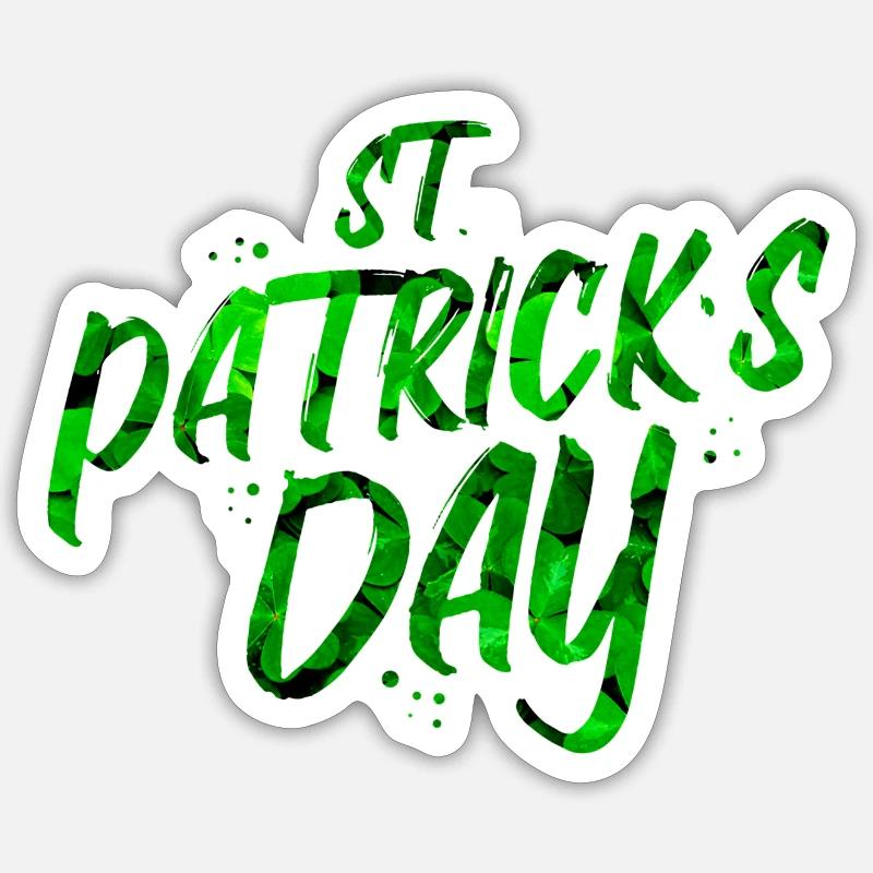 Fête de la Saint-Patrick Sticker taille S (10 x 10 cm)