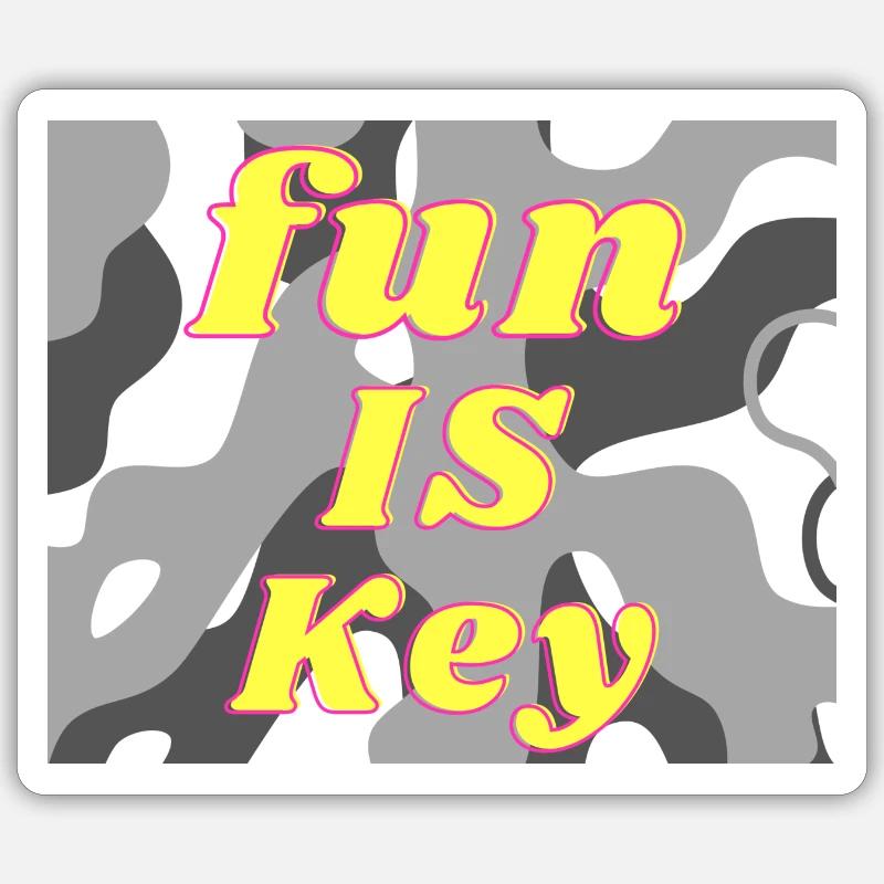FunIsKey Sticker Größe S (10 x 10 cm)