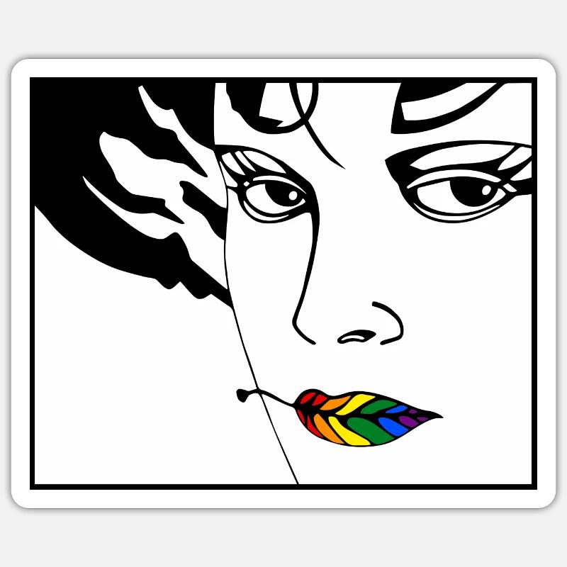 Vulkan 15a - Sticker Größe S (10 x 10 cm) - Mattweiß