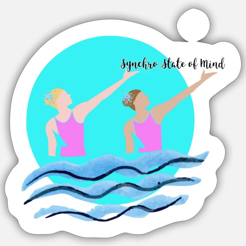 Lovely Synch Duet Sticker size S (10 x 10 cm)