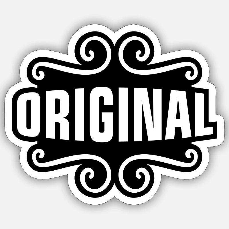 Original saying - Sticker size S (10 x 10 cm) - white matte