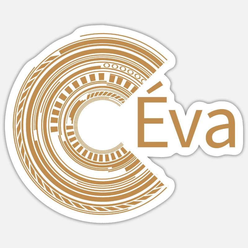 Für Éva - Sticker Größe S (10 x 10 cm) - Mattweiß