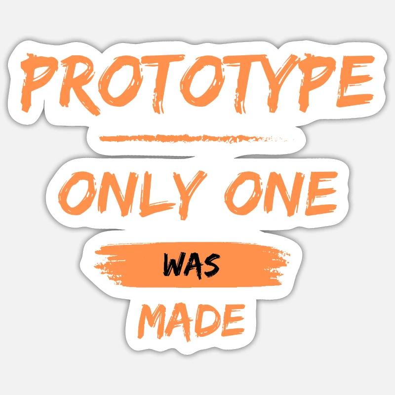 Prototype, un seul a été réalisé Sticker taille S (10 x 10 cm)