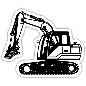 Peeler - Sticker size S (10 x 10 cm) - white matte - Front