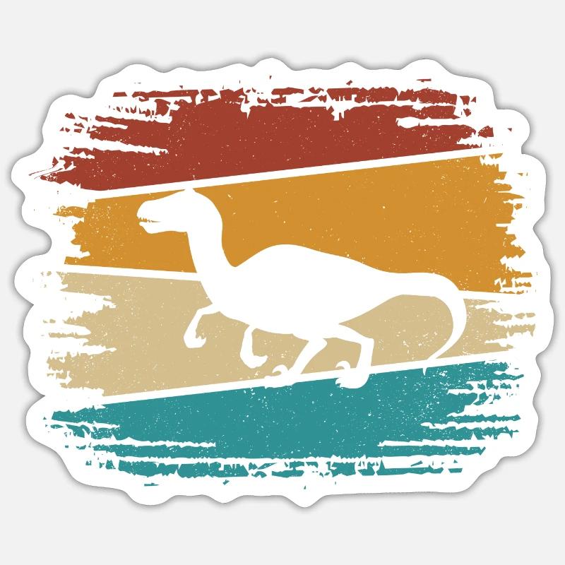 Vélociraptor - Sticker taille S (10 x 10 cm) - blanc mat