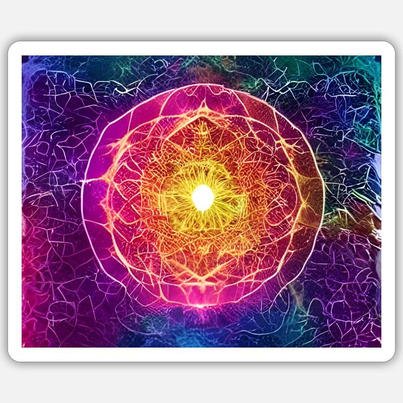 Matrice de conscience - Sticker taille S (10 x 10 cm) - blanc mat
