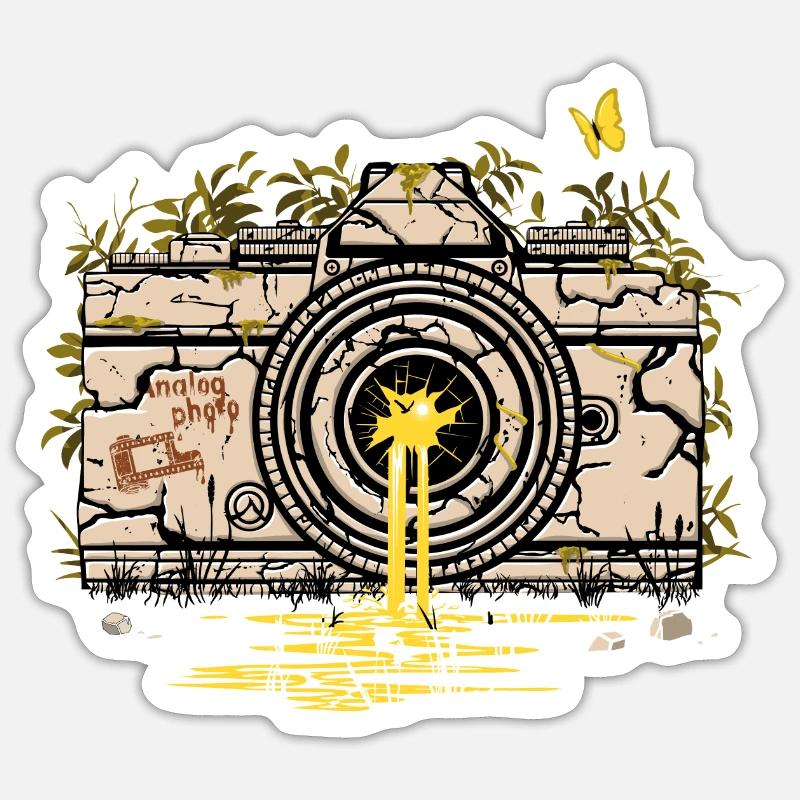 Camera ruins Sticker size S (10 x 10 cm)