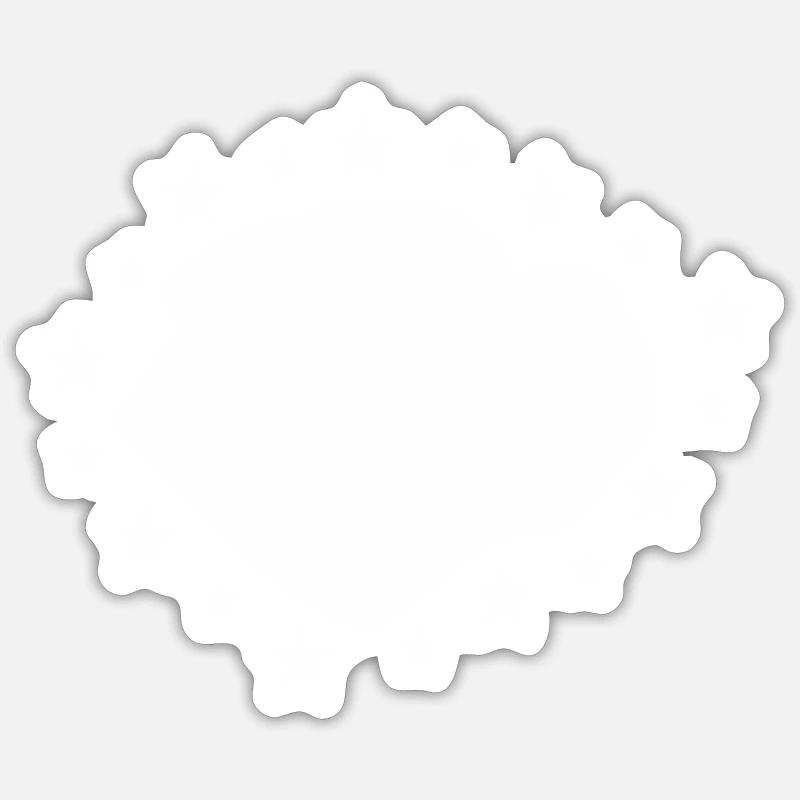 Bullmastiff - Sticker Größe S (10 x 10 cm) - Mattweiß