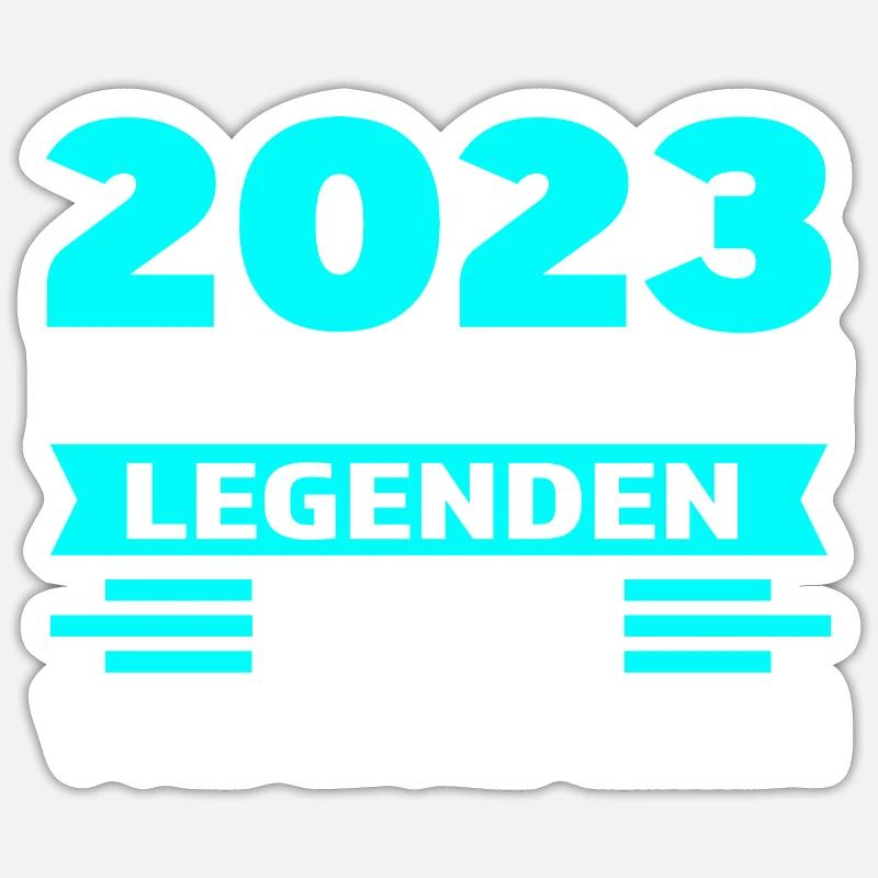 Vorschule 2023 Anfang Vorschulkind Geschenk - Sticker Größe S (10 x 10 cm) - Mattweiß
