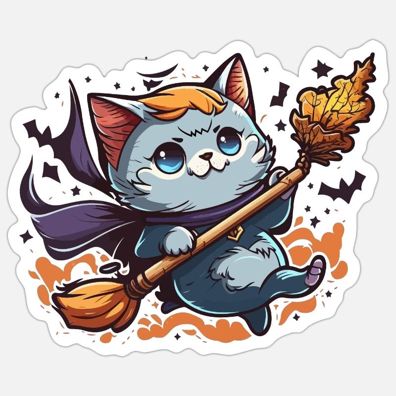 Hexen-Vertraute - Sticker Größe S (10 x 10 cm) - Mattweiß