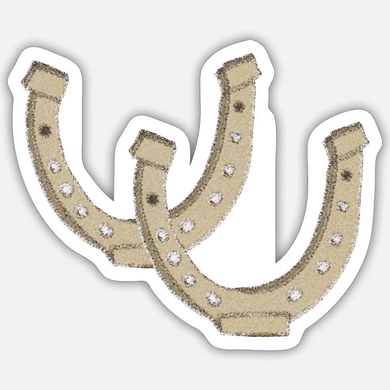 Horseshoe Impressionism - Sticker size S (10 x 10 cm) - white matte