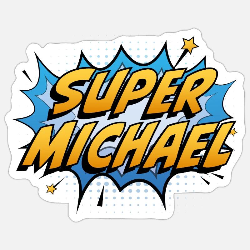 Super Michael Sticker size S (10 x 10 cm)