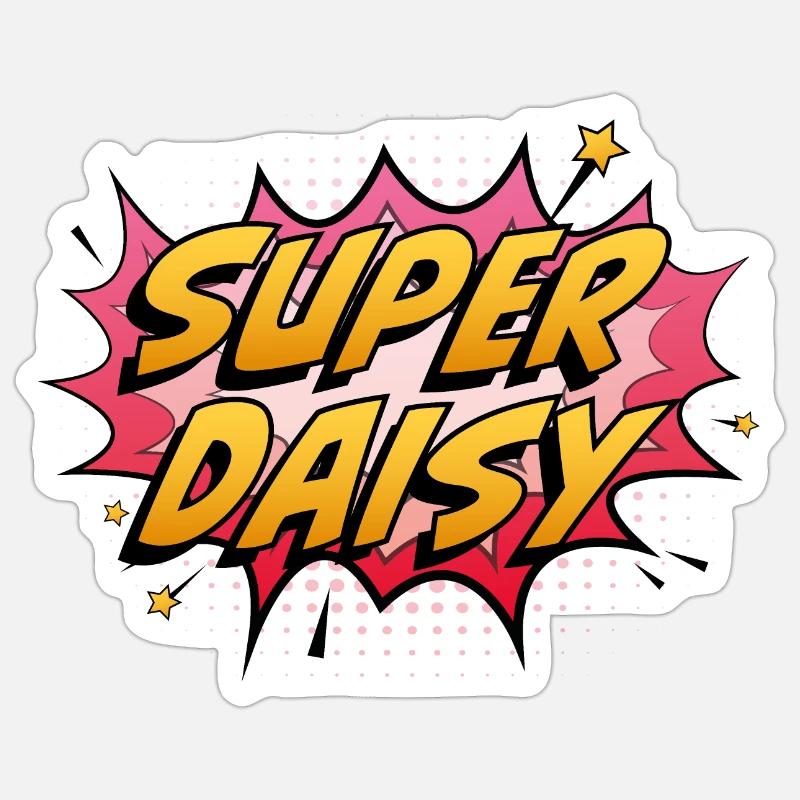 Super Daisy Sticker size S (10 x 10 cm)