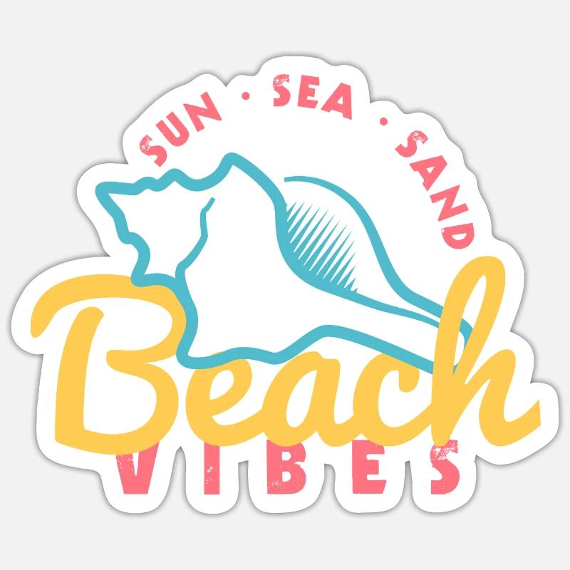 Beach Vibes Sticker size S (10 x 10 cm)
