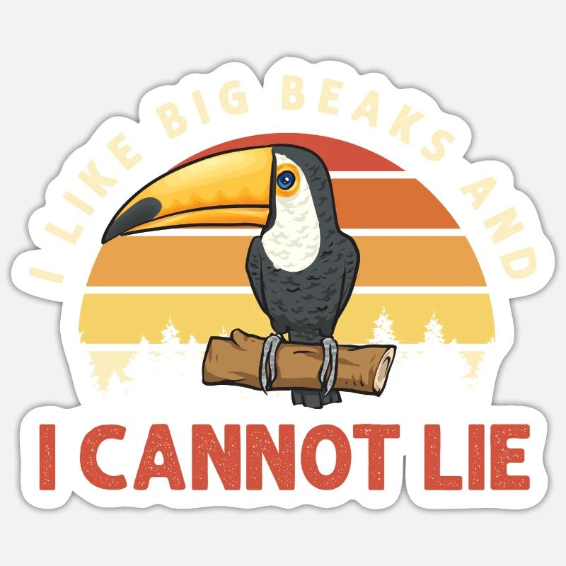 Toucan Bird Rainforest - Sticker size S (10 x 10 cm) - white matte