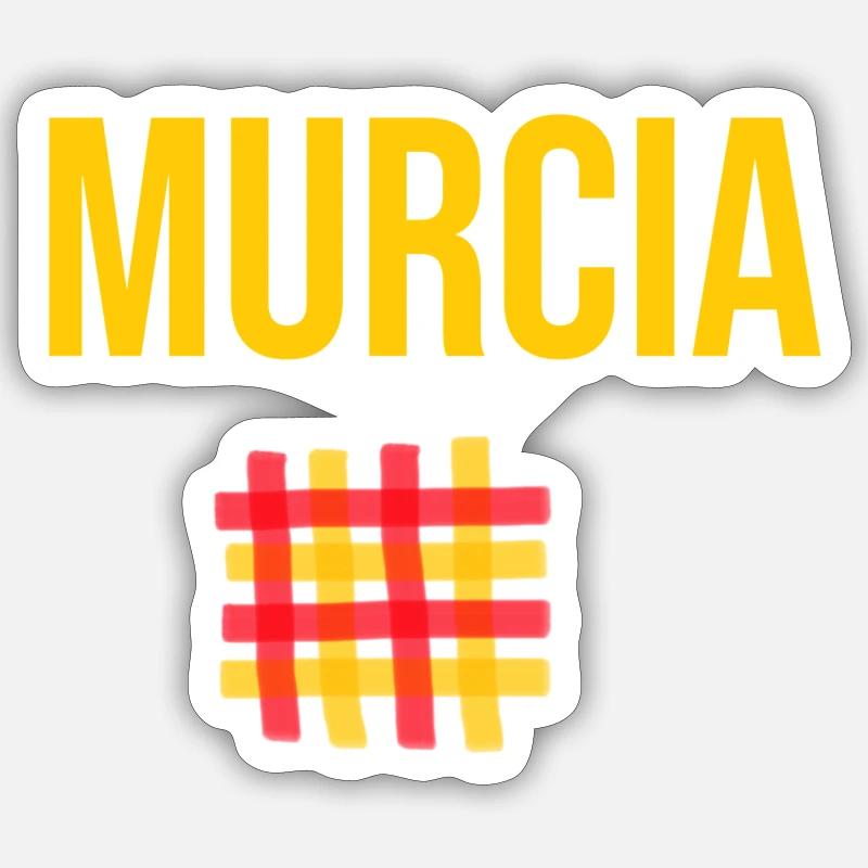 Murcia - Sticker size S (10 x 10 cm) - white matte